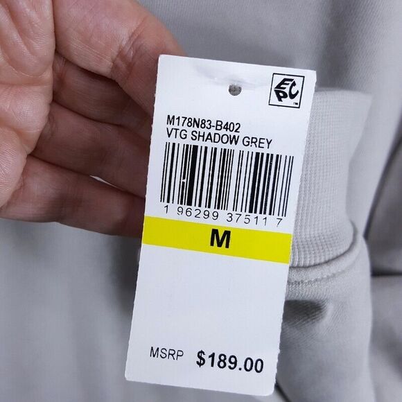 PAIGE Sweatshirt Mens Medium Gray 1/4 Zip Pullover Casual Terry DAVION $189 - Picture 4 of 9